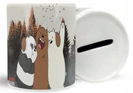 Skarbonki - SKARBONKA CERAMICZNA MIĘDZY NAMI MISIAMI BAJKI NA POMYSŁ PREZENT WZORY - miniaturka - grafika 1