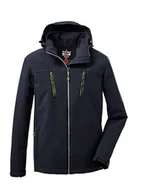 Kurtki męskie - killtec Męska kurtka softshellowa/kurtka outdoorowa z odpinanym kapturem KOW 163 MN SFTSHLL JCKT, czarna, XL, 37711-000 - miniaturka - grafika 1