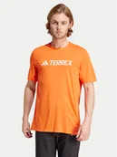 Odzież trekkingowa męska - adidas Koszulka techniczna Terrex Multi Endurance Tech IY9427 Pomarańczowy Regular Fit - miniaturka - grafika 1