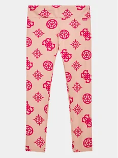 Guess Legginsy J3YB03 MC03W Różowy Slim Fit - Legginsy - miniaturka - grafika 1