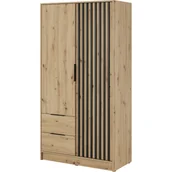 Szafy - Szafa 105 Nelly Nelly Piaski Meble Grafit / Lamela Artisan - miniaturka - grafika 1