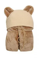 Koce i narzuty dla dzieci - MATEX Kocyk KOALA MUSLIN z kapturkiem 95x95 cm [TB0444_01] - miniaturka - grafika 1