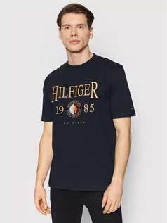 Koszulki męskie - Tommy Hilfiger T-Shirt Icon Crest MW0MW22130 Granatowy Relaxed Fit - grafika 1
