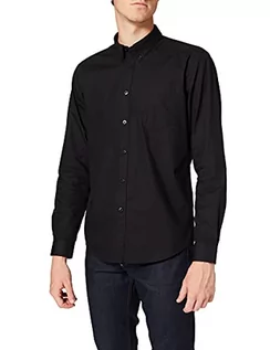 Koszule męskie - Merc of London Męska koszula Albin, koszula smokingowa, czarny (czarny), XXL - grafika 1