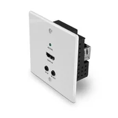 Złącza, przejściówki, adaptery - Lindy 38347 przedłużacz AV Nadajnik AV Czarny, Biały - miniaturka - grafika 1