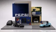Samochody i pojazdy dla dzieci - Diorama Pepsi Mall & Trailer Shop - miniaturka - grafika 1