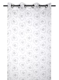 STOF France Zasłona "Pauline" w kolorze biało-szarym - 260 x 135 cm - Firany - miniaturka - grafika 1