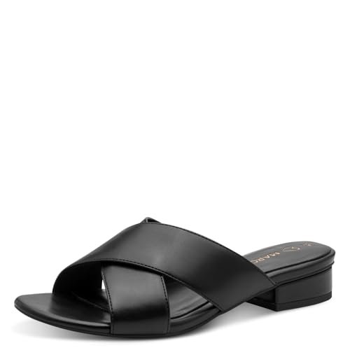 Marco Tozzi Pantolette 2-27112-46, kapcie damskie, czarne, 42 EU