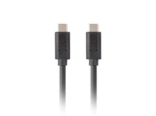 Lanberg kabel USB-C 3.1 gen 2 M/M 0.5m PD 100W czarny - Kable USB - miniaturka - grafika 1