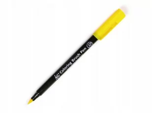 Pisak KOI Coloring Brush Pen YELLOW - Kredki, ołówki, pastele i pisaki - miniaturka - grafika 1