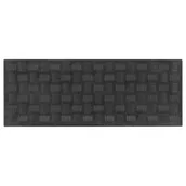 Wykładziny - Nakładka schodowa czarna gumowa 75 x 25 cm INSPIRE - miniaturka - grafika 1