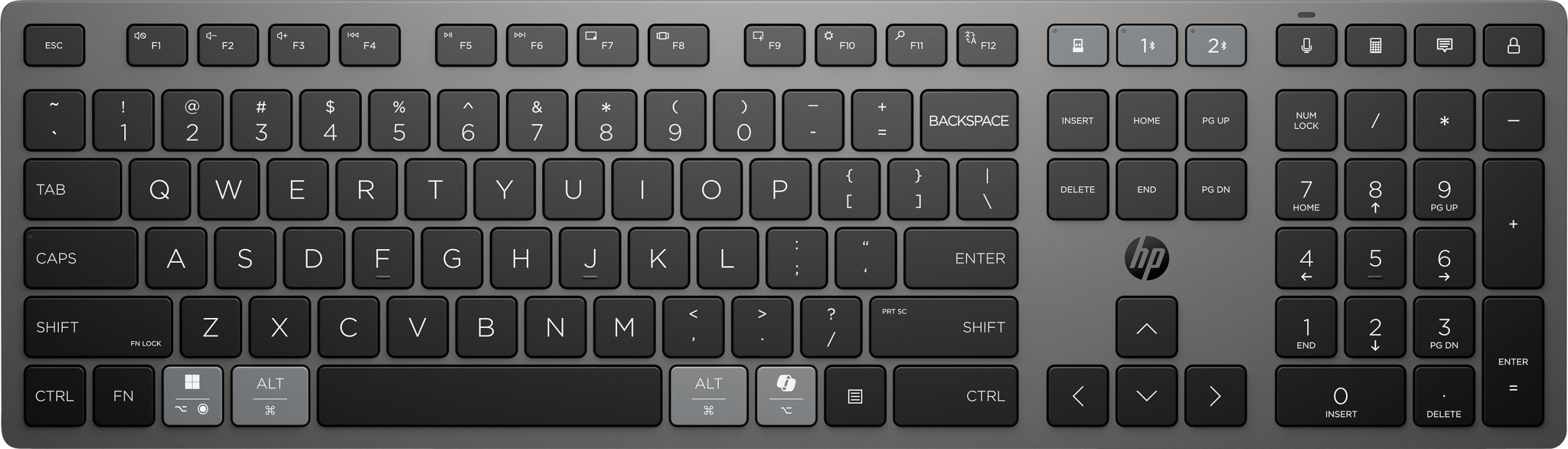 HP 725 Multi-Device Rechargeable Wireless Keyboard EN 9T5B2AA#ABB