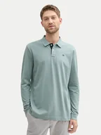 Koszulki męskie - Tom Tailor Polo 1043278 Zielony Regular Fit - miniaturka - grafika 1