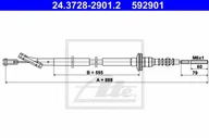 Sprzęgła - ATE LINKA SPRZĘGŁA 24.3728-2901.2 DAEWOO KALOS 1.4 03-04 24.3728-2901.2 - miniaturka - grafika 1