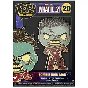 Funko Pop! Duża emaliowana przypinka MARVEL: Marvel - Iron Man - co jeśli - ZOMBIE TONY STARK - Marvel co jeśli emaliowane szpilki - broszka kolekcj.. - Figurki dla dzieci - miniaturka - grafika 1