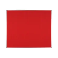 Tablice i flipcharty - ekoTAB Tablica tekstylna ekoTAB w aluminiowej ramie 120 x 90 cm, czerwona 535106 - miniaturka - grafika 1