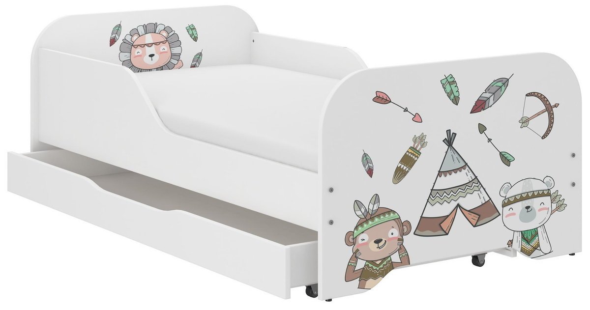 Łóżko dziecięce MIKI 140x70 WIOSKA INDIAN