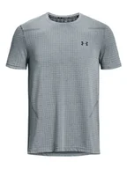 Koszulki sportowe męskie - Under Armour Koszulka sportowa "Seamless Grid" w kolorze szarym - miniaturka - grafika 1
