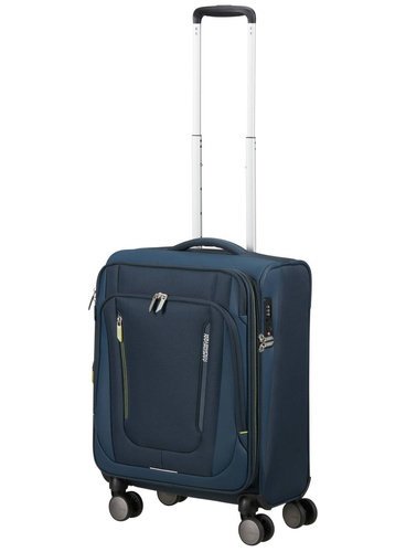 Walizka kabinowa American Tourister Wanderlite Spinner S EXP - dark navy
