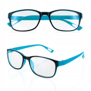 Okulary korekcyjne, oprawki, szkła - Okulary DELI zerówki korekcyjne Antyrefleks niebieskie, OK-DELI-NBSK - grafika 1