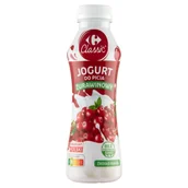 Kefiry, jogurty, maślanki - Carrefour Classic Jogurt do picia żurawinowy 350 g - miniaturka - grafika 1