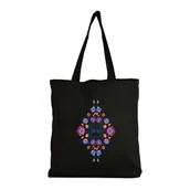 Torby i wózki na zakupy - Torba Na Ramię EKO bawełniana Kwiaty Ozdobne KGW - miniaturka - grafika 1