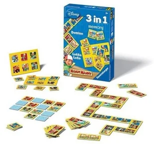 Ravensburger, Maniek Złota Rączka, gry logiczne Memory, Domino i Lotto - Gry planszowe - miniaturka - grafika 1