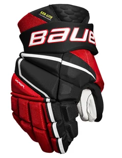 Rękawice hokejowe Bauer Vapor Hyperlite Black/Red Junior 11 cali - Hokej - miniaturka - grafika 1