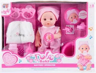 Lalki dla dziewczynek - Mówiąca Lalka Bobas Zestaw Do Karmienia Pieluchy - miniaturka - grafika 1