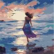 Malowanie po numerach - Ideyka Malowanie po numerach - Piękny żywioł 40x40cm - miniaturka - grafika 1