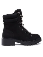 Botki damskie - Jenny Fairy Trapery WS5601-21 Czarny - miniaturka - grafika 1