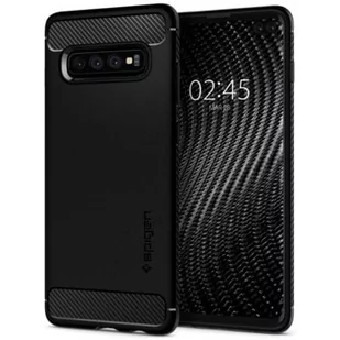 Spigen Etui Rugged Armor Galaxy S10 Plus czarne 8809640251924 - Etui i futerały do telefonów - miniaturka - grafika 1