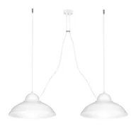 Lampy sufitowe - Milagro Lampa wisząca Gustav 2 Biały MLP4816 - MLP4816 - miniaturka - grafika 1