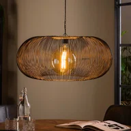 Lampy sufitowe - ZIJLSTRA Lampa wisząca Rippberg, możliwość ściemniania, czarny, salon / jadalnia, metal - miniaturka - grafika 1