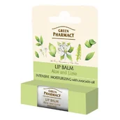 Balsamy do ust - Elfa Green Pharmacy balsam do ust intensywnie nawilżający SPF10 aloes limonka 3,6 g - miniaturka - grafika 1