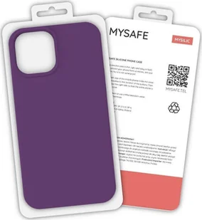 Mysafe MYSAFE ETUI SILIKONOWE IPHONE 12 PRO MAX ŚLIWKA PUDEŁKO - Etui i futerały do telefonów - miniaturka - grafika 1