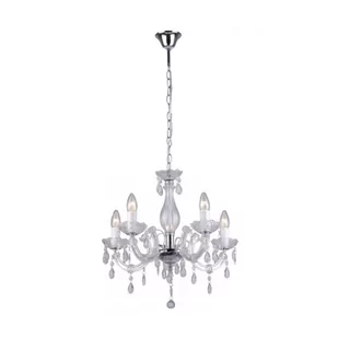 Zuma Line Kryształowa LAMPA wisząca OPRAWA Żyrandol DO salonu MAGNOLIA RLD94016-5A Chrom - Lampy sufitowe - miniaturka - grafika 1