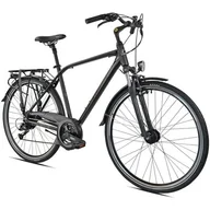 Rowery - Rower trekkingowy INDIANA X-Road 3.0 M19 28 cali męski Czarno-brązowy - miniaturka - grafika 1