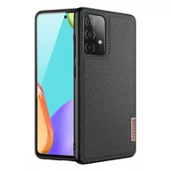 Etui i futerały do telefonów - Dux Ducis Fino etui pokrowiec pokryty nylonowym materiałem Samsung Galaxy A72 4G czarny - miniaturka - grafika 1