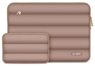 Tech-Protect Puffy 15''-16'' brązowy 5906302375417 - Torby na laptopy - miniaturka - grafika 1