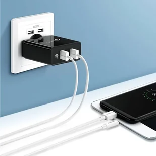 Ugreen ładowarka sieciowa Quick Charge 3.0 2x USB 30W 3A czarny (30914) - Ładowarki do telefonów - miniaturka - grafika 3