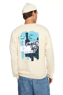 Trendyol Męska bluza z okrągłym dekoltem, zwykła, beżowa, S, BEŻOWY, S - Bluzy męskie - miniaturka - grafika 1