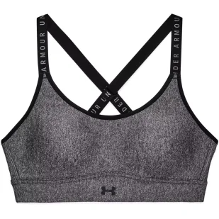 Biustonosz sportowy Under Armour Infinity Mid Heather Cover - Bielizna sportowa damska - miniaturka - grafika 9