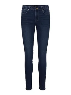 VERO MODA Dżinsy damskie, niebieski (medium blue denim), 32/L-XXL - Spodnie damskie - miniaturka - grafika 1