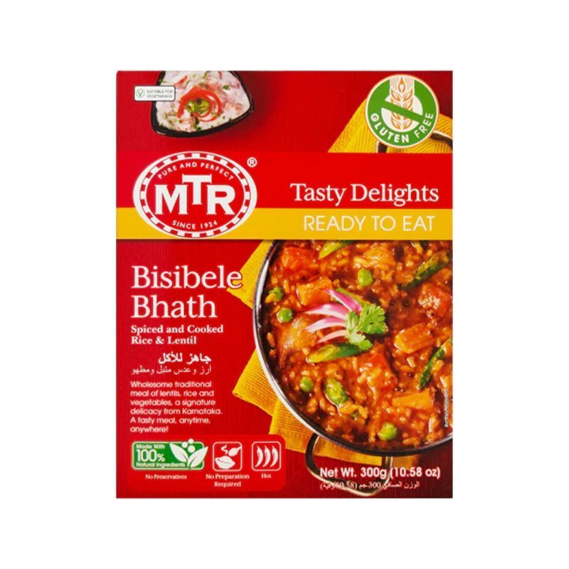Gotowe danie MTR Bisibele Bhath 300 g – ryż warzywa szybkie przygotowanie