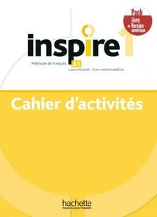 Hachette Inspire 1. Ćwiczenia + audio online + kod (ćwiczenia online) /PACK/ - Książki do nauki języka francuskiego - miniaturka - grafika 1