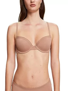 ESPRIT Damski biustonosz z mikro laceband RCS CLAS.pad wyściełany biustonosz, beżowy (skin beige), 85A - Biustonosze - miniaturka - grafika 1