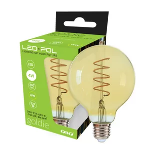 Żarówka Filament LED ORO-E27-G95-FL-GOLDIE-4W-WW - Żarówki LED - miniaturka - grafika 1