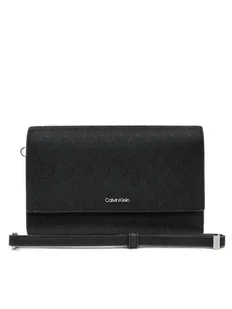 Calvin Klein Duży Portfel Damski Ck Must Xl Trifold W/Wristel_Mn K60K612940 Czarny - Portfele - miniaturka - grafika 1