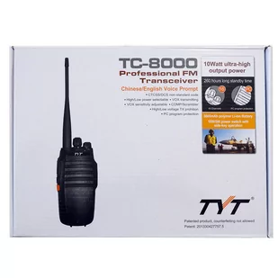 TYT TC-8000 10W 16 kanałowy (400-520MHz) ręczny radiotelefon o mocy 10W ze scramblerem - Krótkofalówki - miniaturka - grafika 1